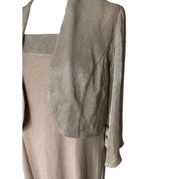 Maya Brooke Womens Formal Maxi Sleeveless Dress with Jacket Size 14 - Picture 9 of 9